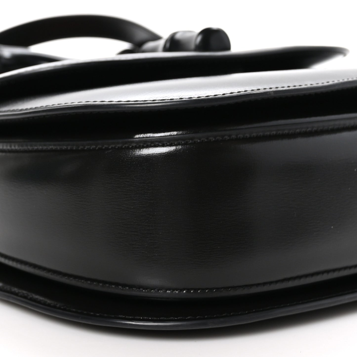 Boarded Dyana Lux Calfskin Web Monochrome Medium Bamboo 1947 Top Handle Bag Black