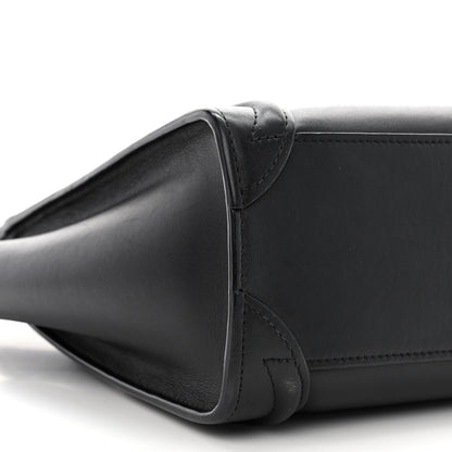 Celine Smooth Calfskin Nano Luggage Black 9 of 10
