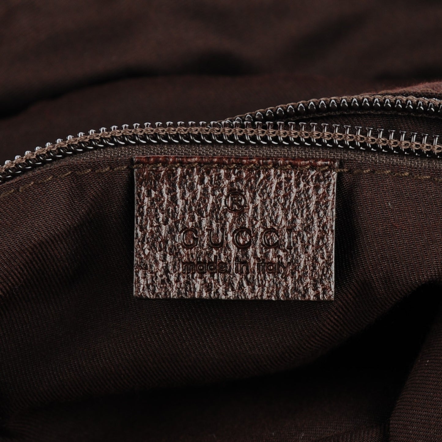 GG Monogram Large Web Handle Vertical Tote Dark Brown