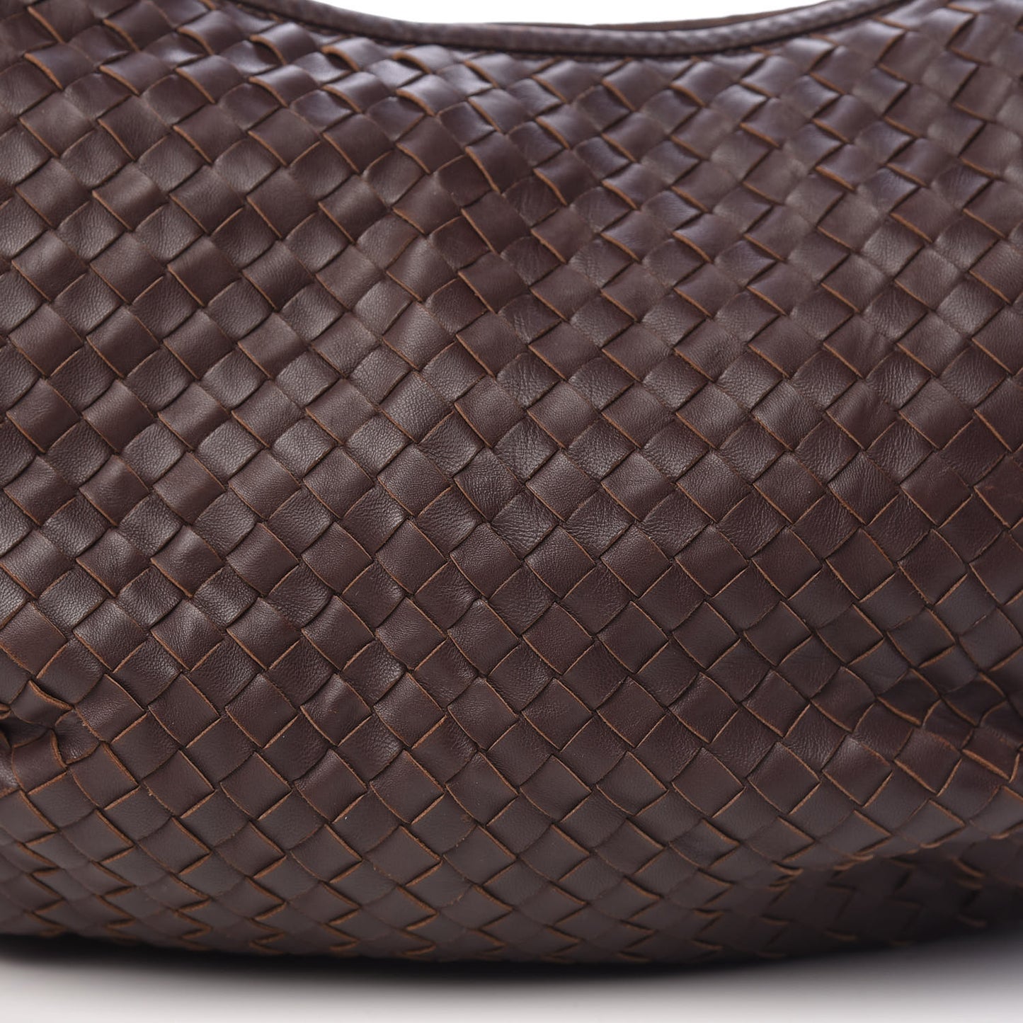 Nappa Intrecciato Medium Belly Veneta Hobo Ebano