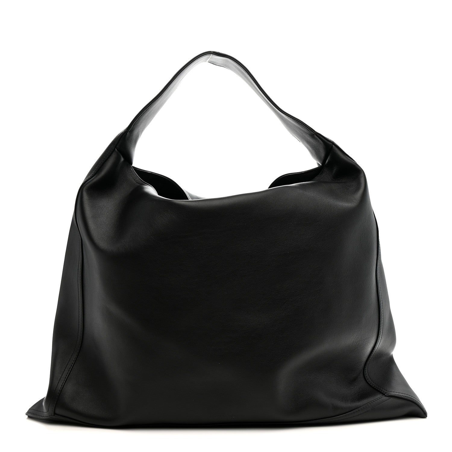 Bottega Veneta Silky Calfskin Large Hop Black 1 of 21