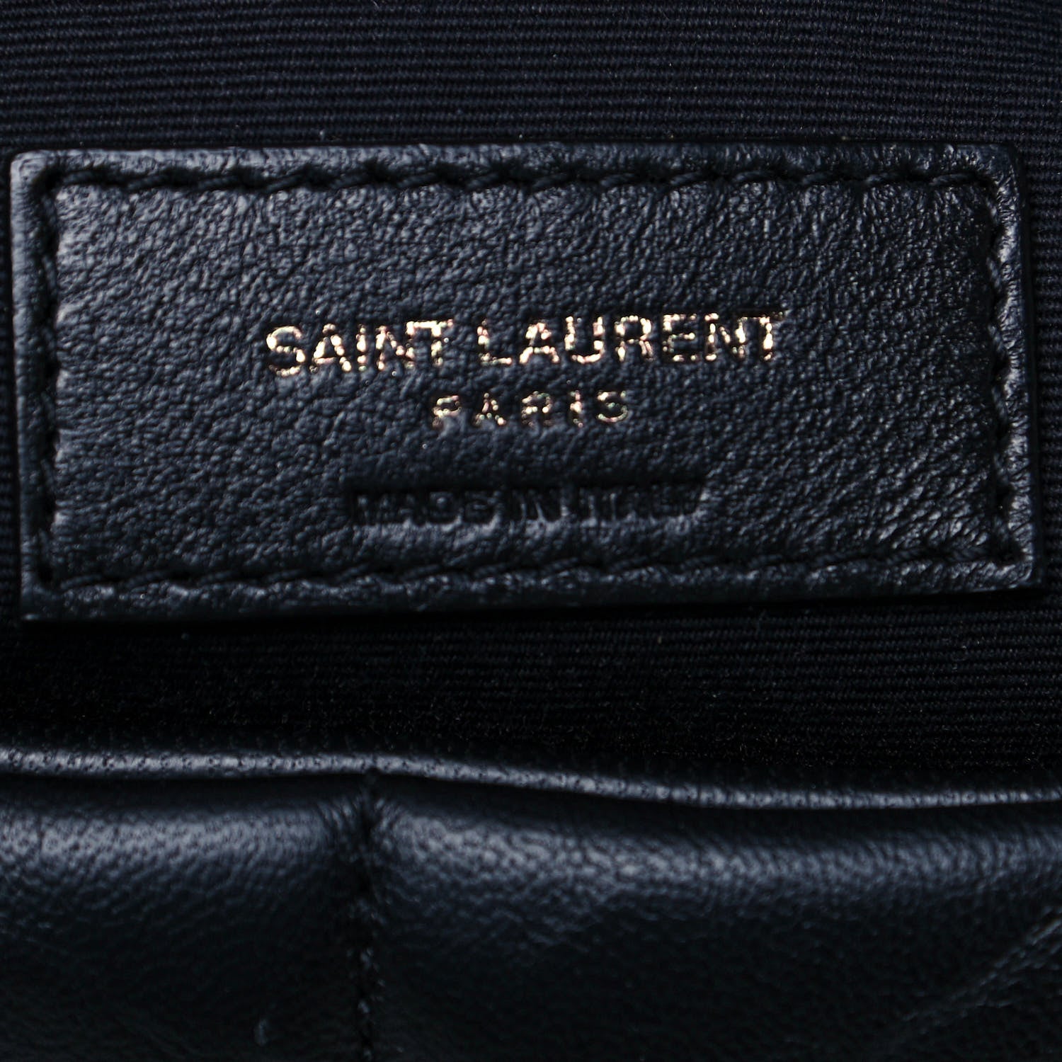 Saint Laurent Lambskin Quilted Small Loulou Puffer Monogram Chain Satchel Black 6 of 9