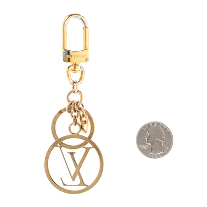 Louis Vuitton LV Circle Bag Charm Key Holder Gold 2 of 6