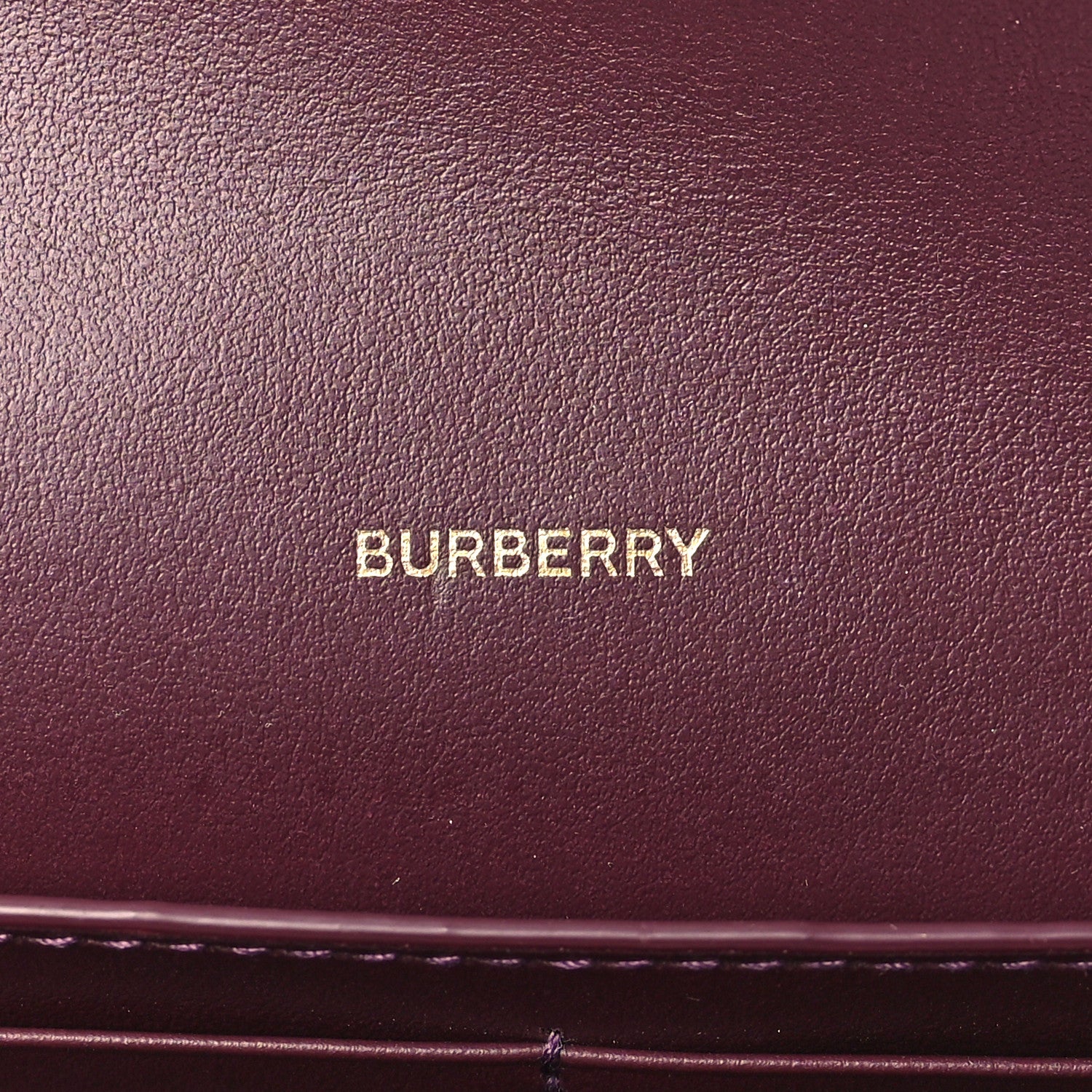 Burberry Calfskin Hannah Wallet with Detachable Strap Deep Maroon 6 of 8