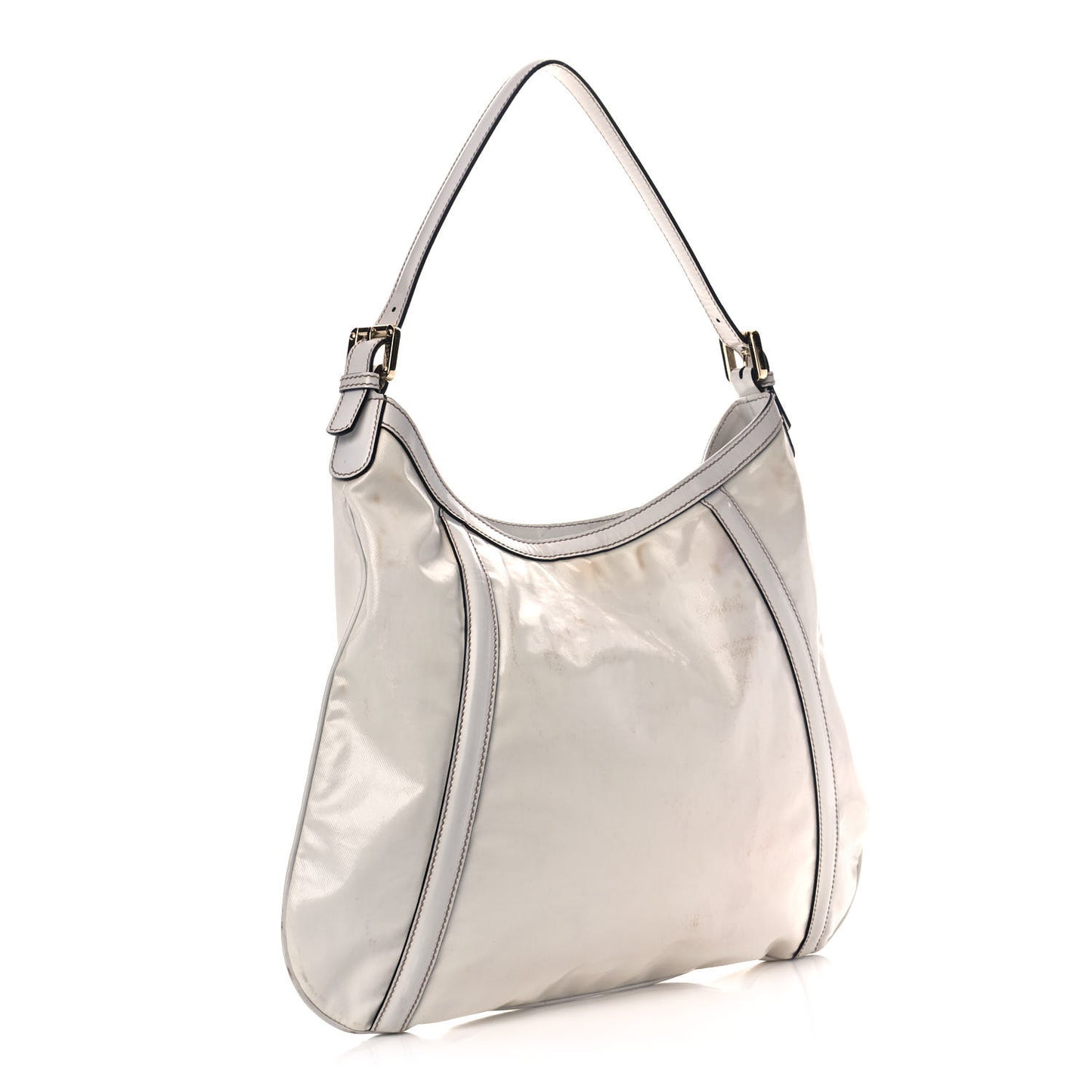 Dialux Medium Britt Shoulder Bag Off White
