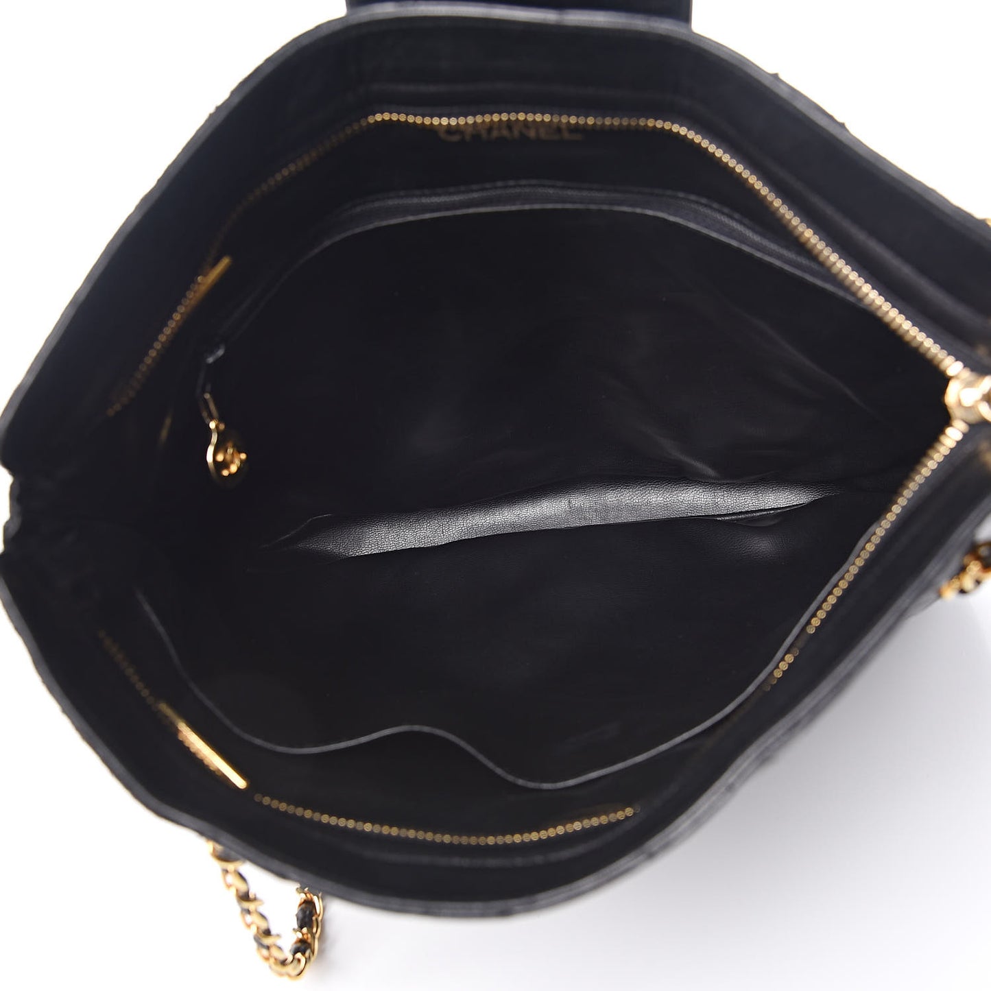 Lambskin Quilted Shoulder Bag Black