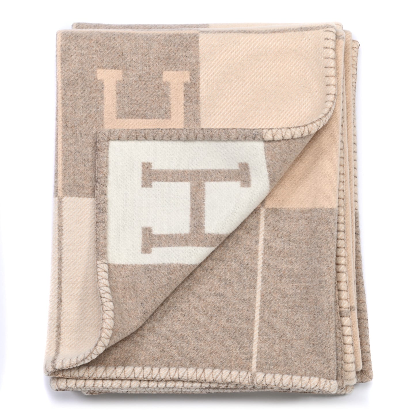 Wool Cashmere Avalon III Blanket Coco Camomille