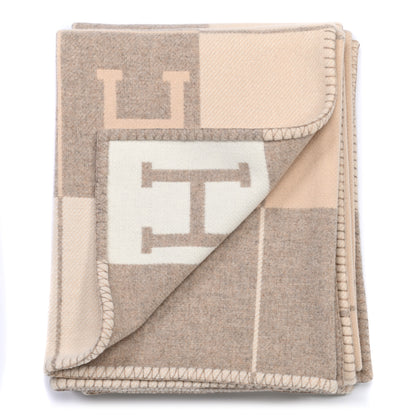 Hermes Wool Cashmere Avalon III Blanket Coco Camomille 3 of 6