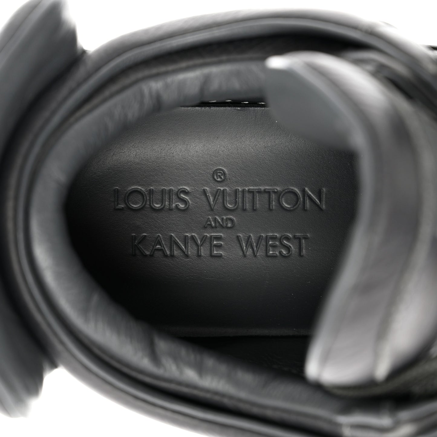 X KANYE WEST Calfskin Don Sneakers 7 Black