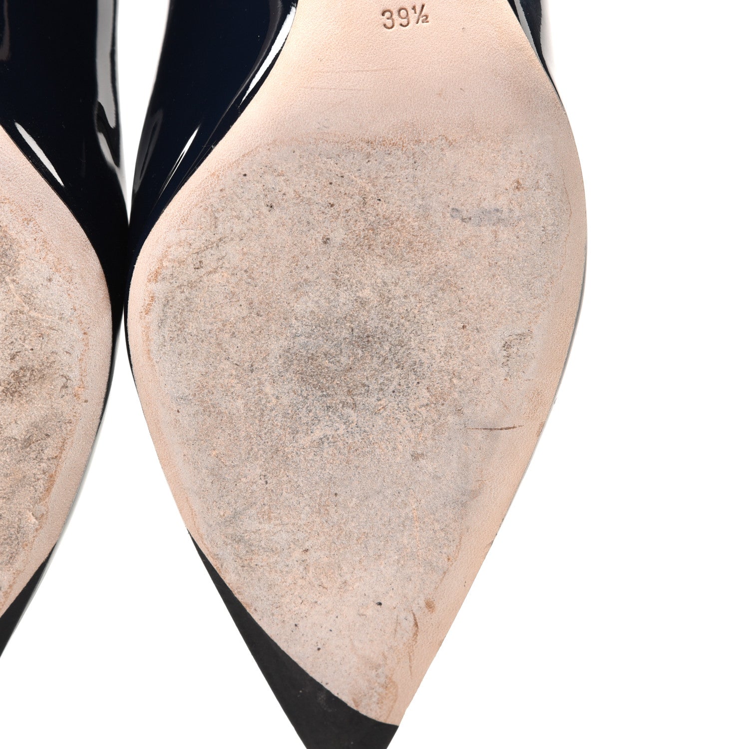 Christian Dior Patent Dioressence Pointed Toe 70mm Pumps 39.5 Marine 10 of 15