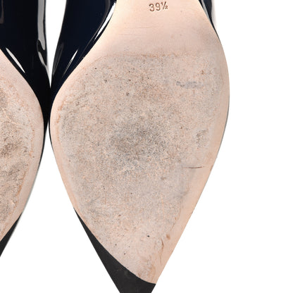 Christian Dior Patent Dioressence Pointed Toe 70mm Pumps 39.5 Marine 10 of 15