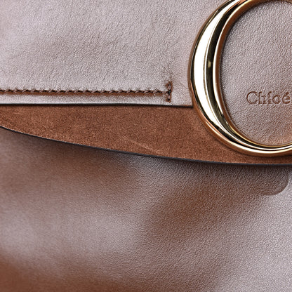 Chloe Calfskin Suede Medium C Shoulder Bag Sharp Brown 11 of 12