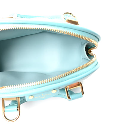 Louis Vuitton Lambskin Malletage Alma Nano Lagoon Blue 5 of 9
