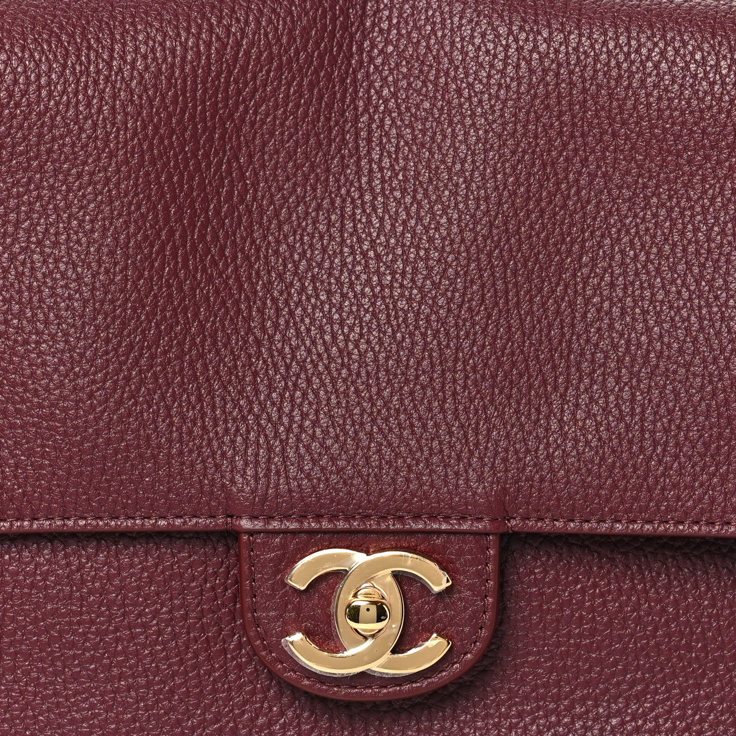 Chanel Grained Calfskin Small Souplissimo Maxi Flap Burgundy 7 of 10