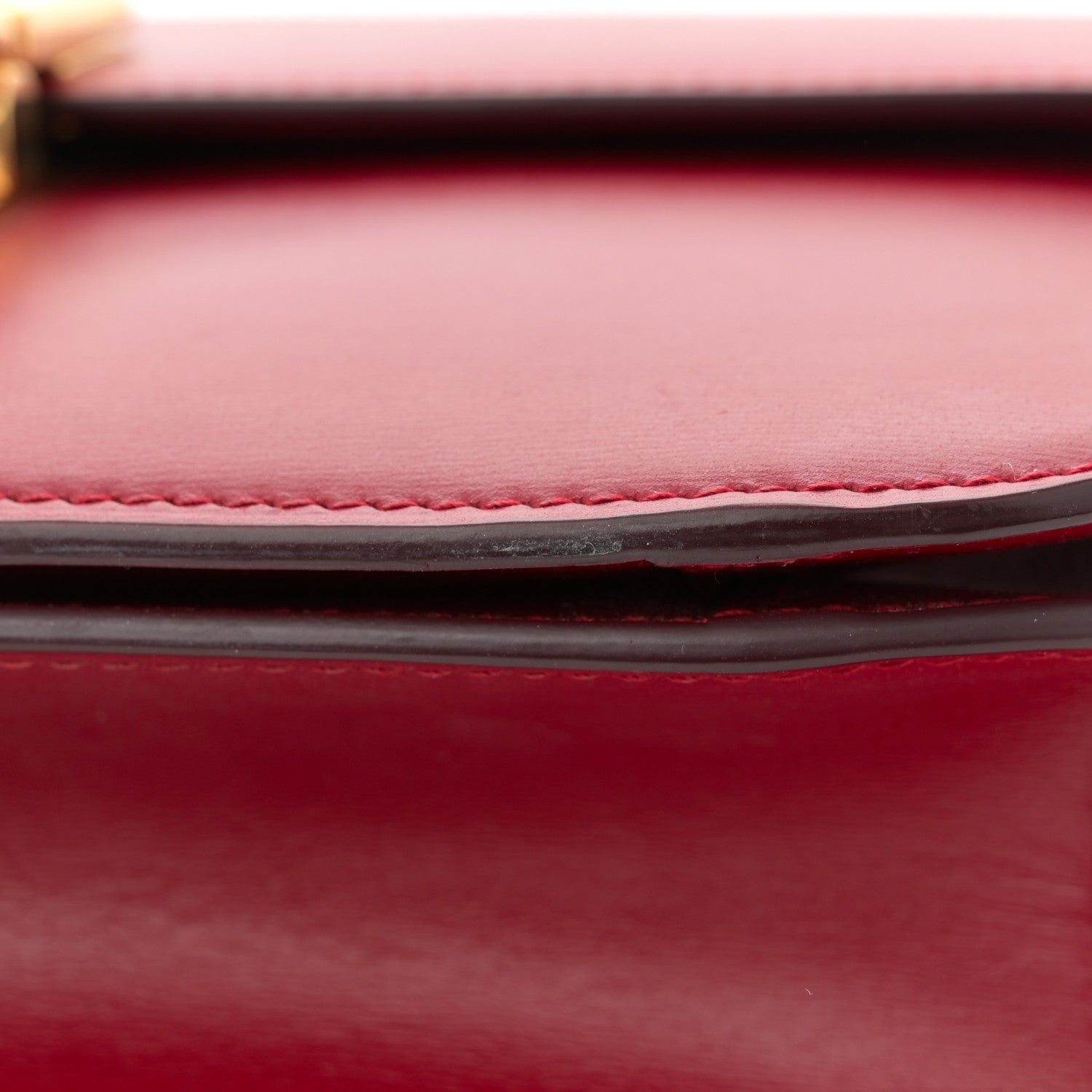 Celine Box Calfskin Medium Classic Box Flap Bag Red 15 of 15