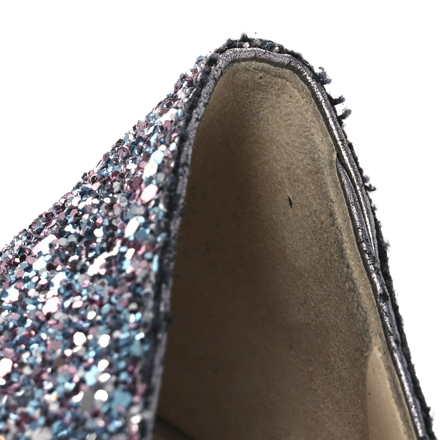 Coarse Glitter Degrade Pointy Toe Romy 100 Pumps 40 Bubblegum Multicolor