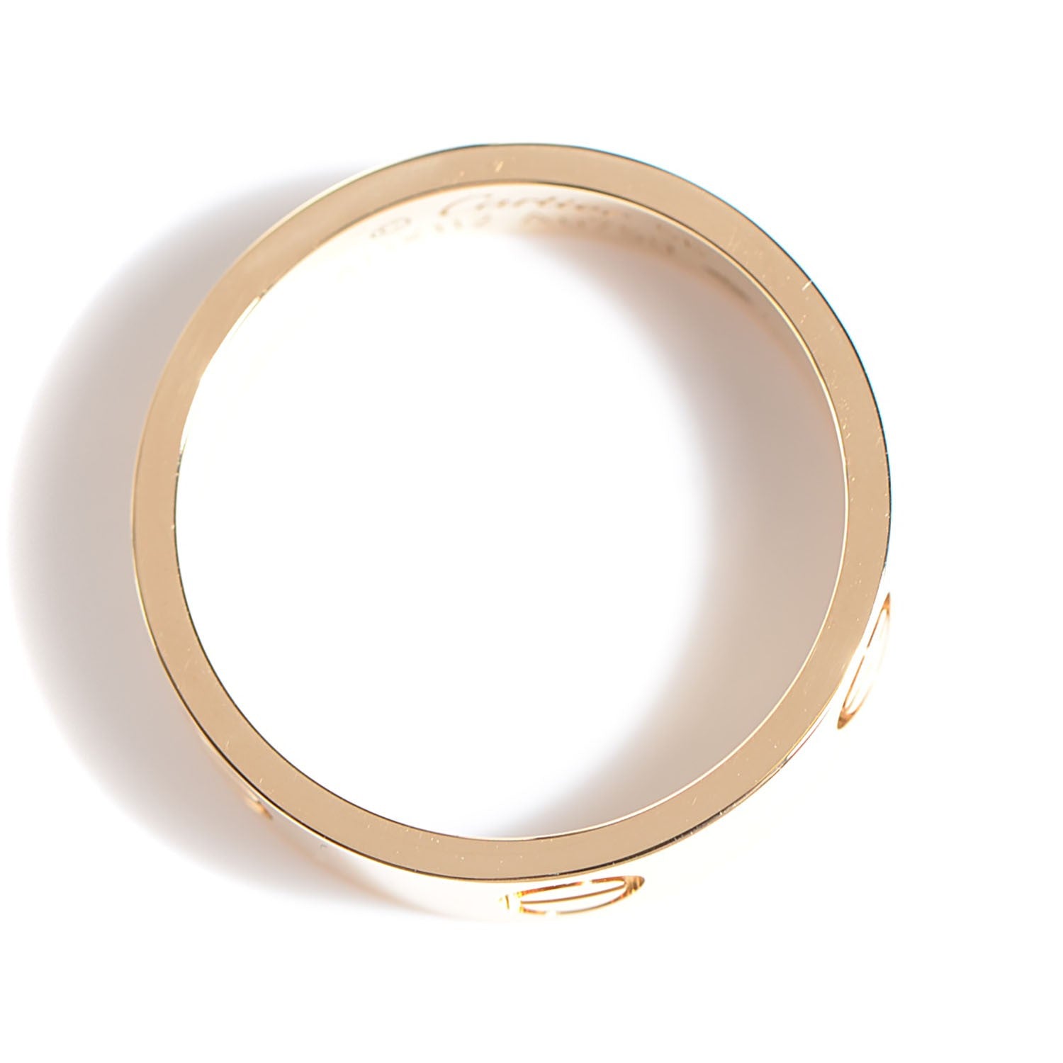 Cartier 18K Yellow Gold 5.5mm LOVE Ring 56 7.5 5 of 5
