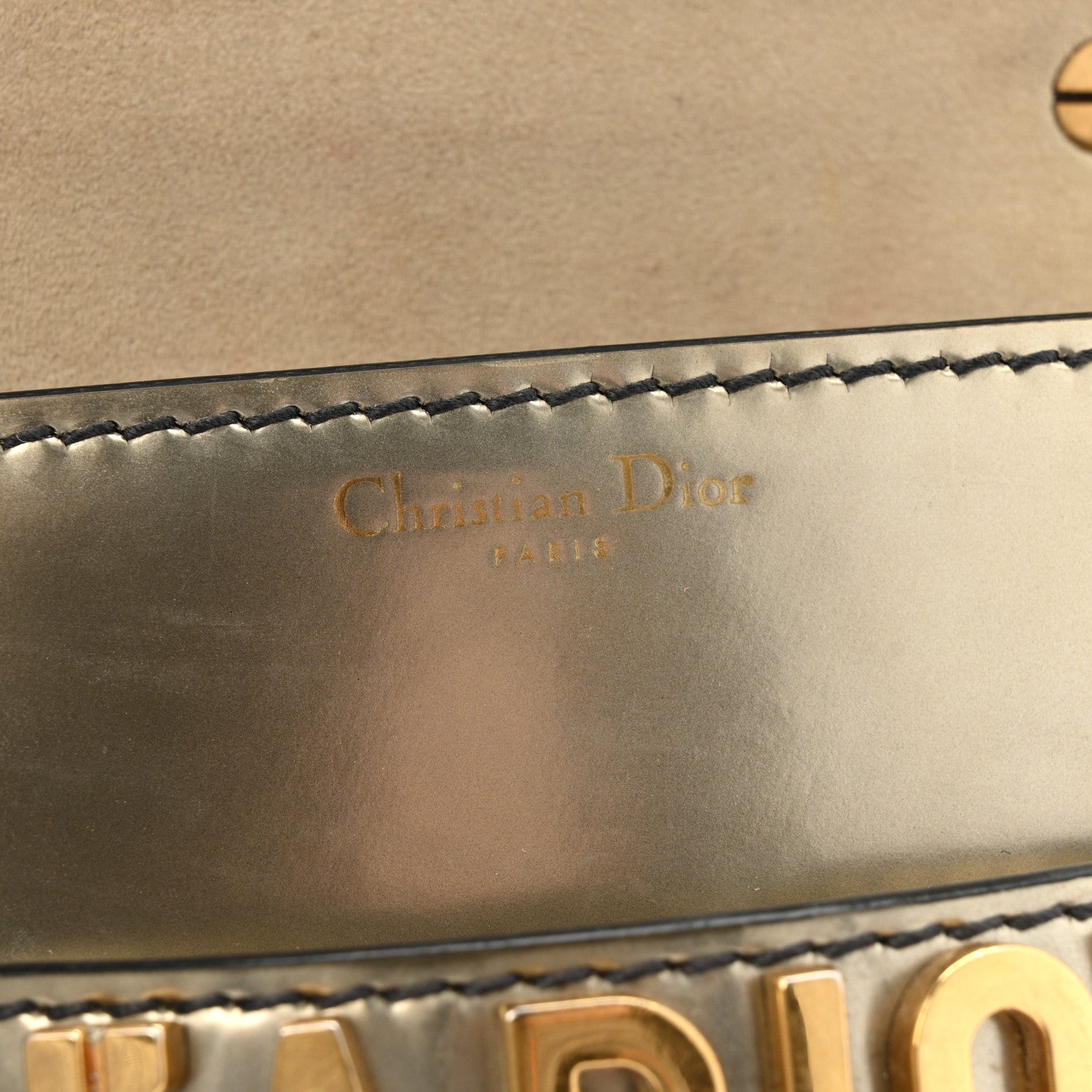 Christian Dior Metallic Calfskin J'Adior Mini Chain Flap Bag Gold 6 of 15