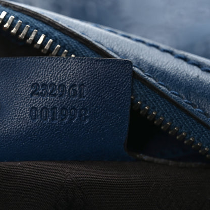 Gucci Guccissima Medium Icon Bit Hobo Blue 6 of 8