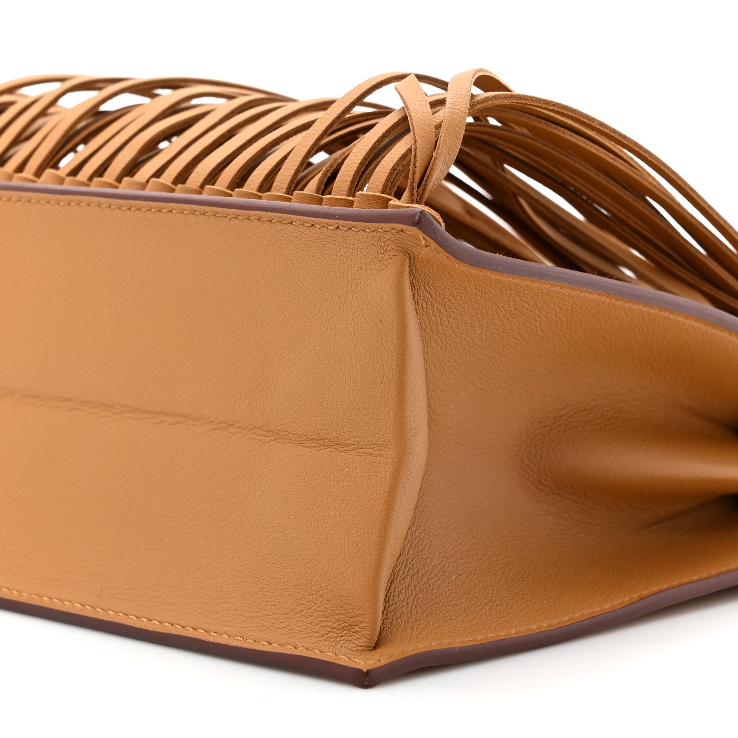 Hermes Swift Kelly Danse Anate Fringed Belt Bag Sesame 9 of 12