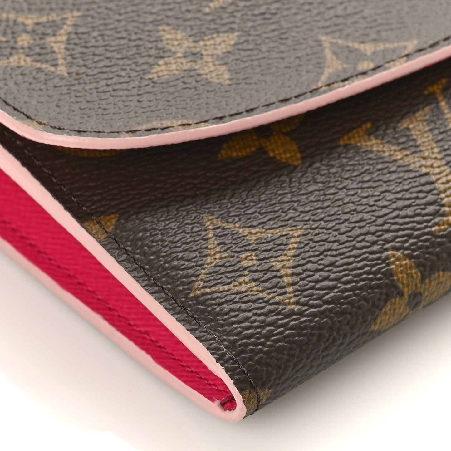 Monogram Bloom Flower Emilie Wallet Fuchsia
