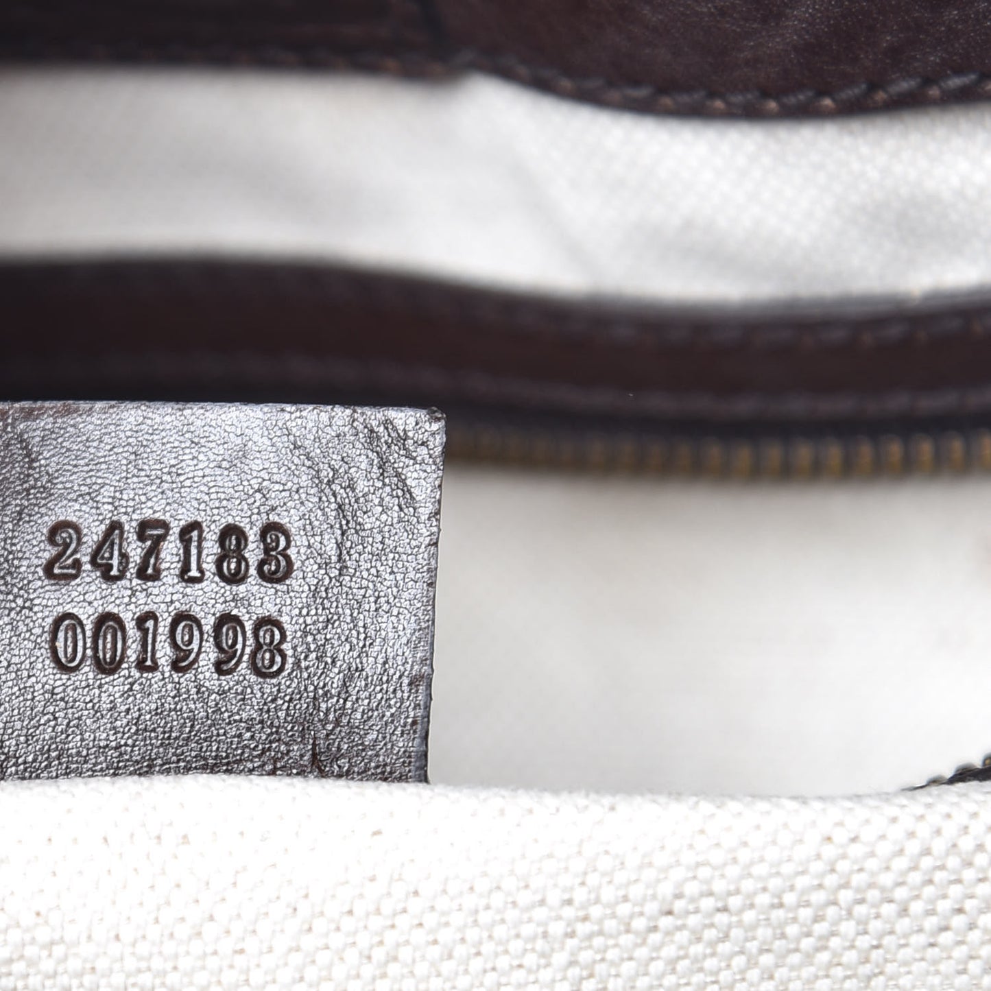 Monogram Medium GG Running Tote Dark Brown