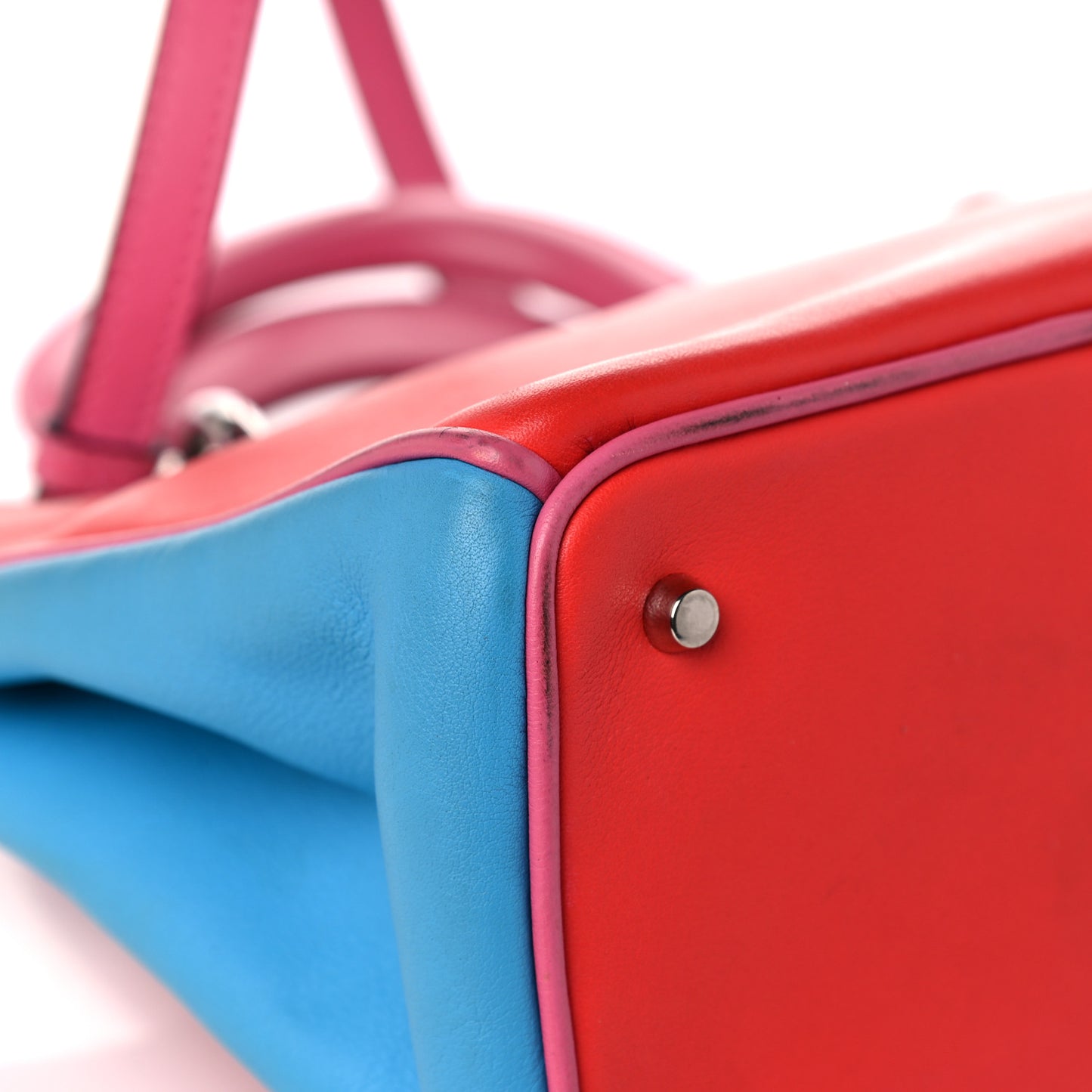 Calfskin Tri-Color Mini Diorissimo Tote