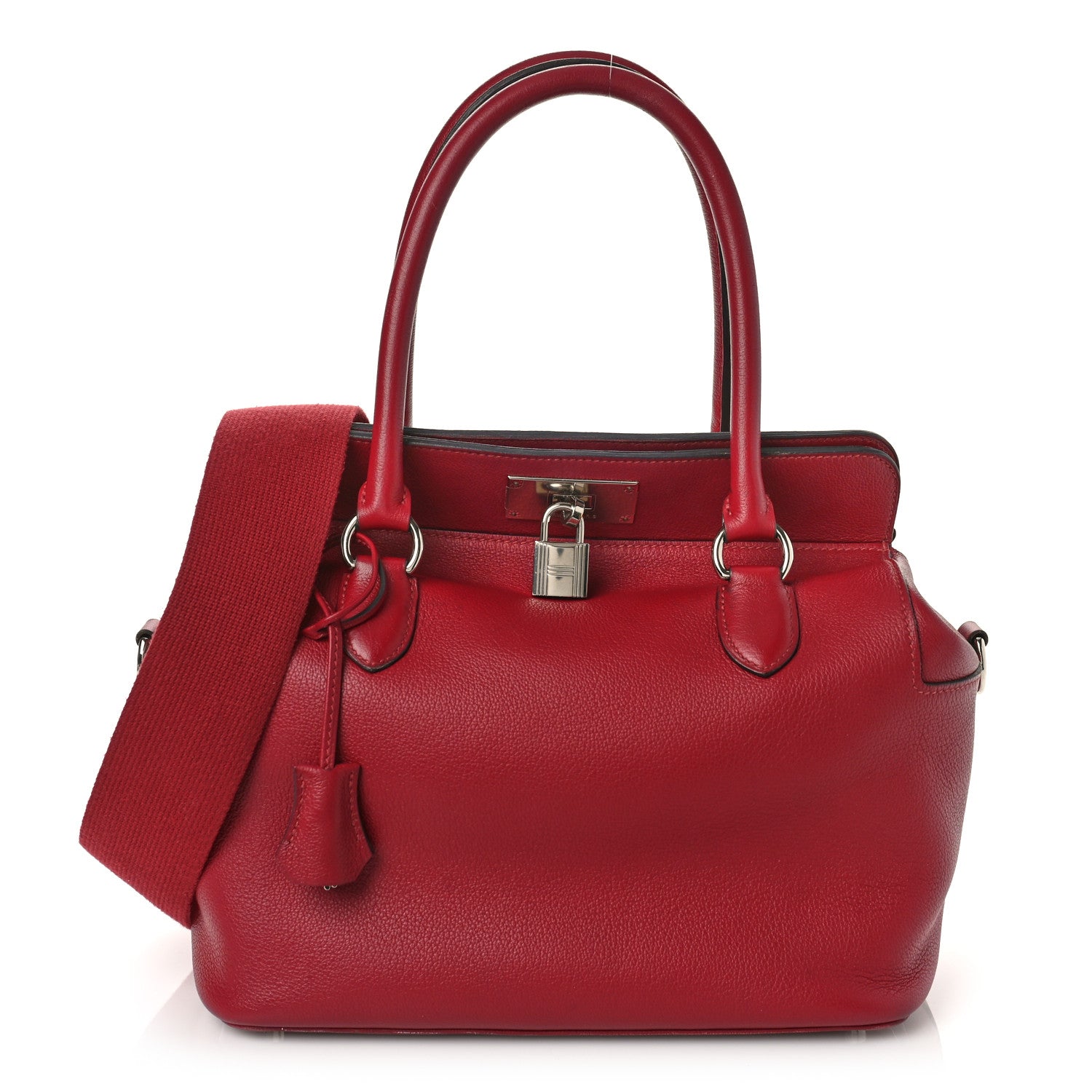 Hermes Taurillon Novillo Toolbox 26 Rouge Grenat 1 of 10