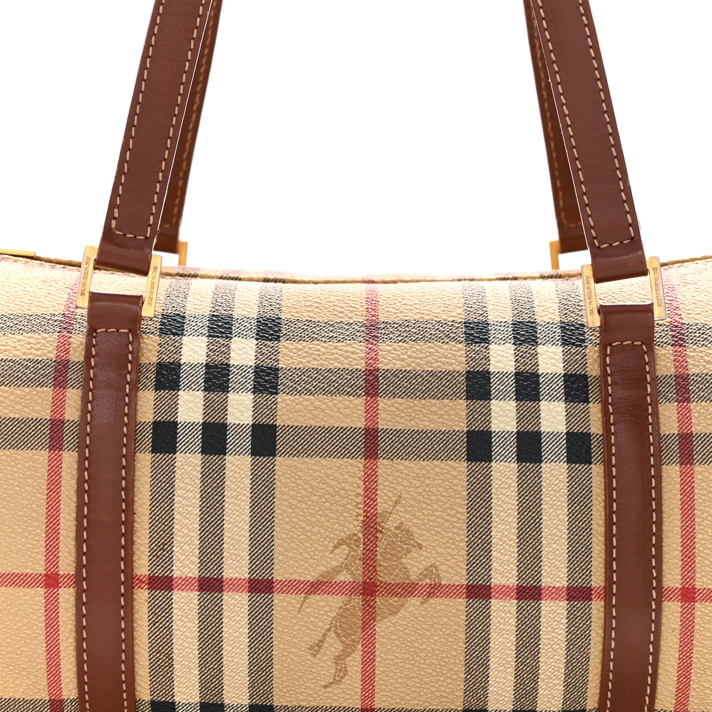 Haymarket Check Barrel Bag Brown