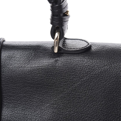 Mulberry Calfskin Push Lock Satchel Black 15 of 15