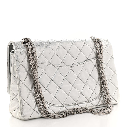 Chanel Metallic Aged Calfskin Quilted 2.55 Reissue 226 Flap Silver 3 of 10