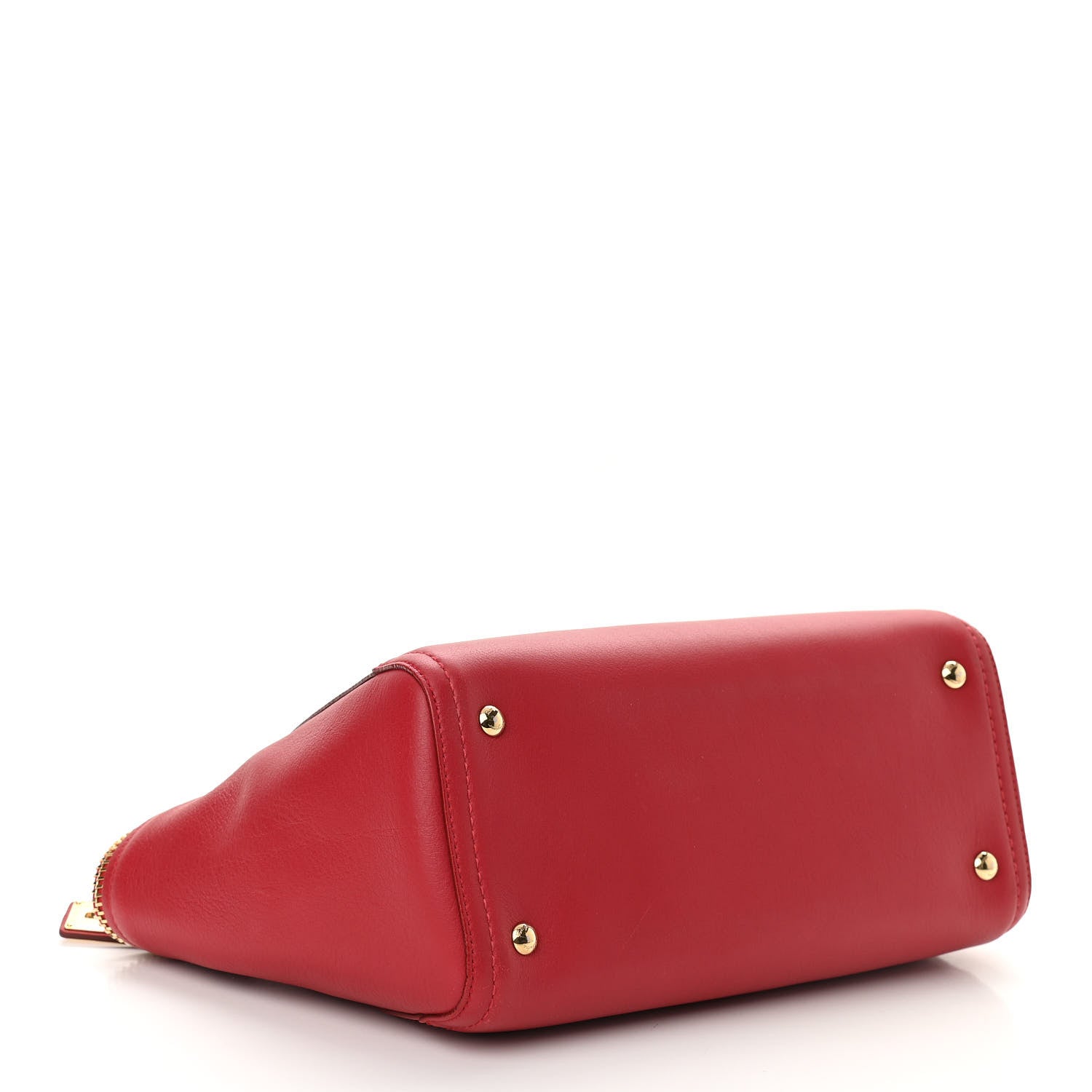 Salvatore Ferragamo Calfskin Satchel Red 4 of 9