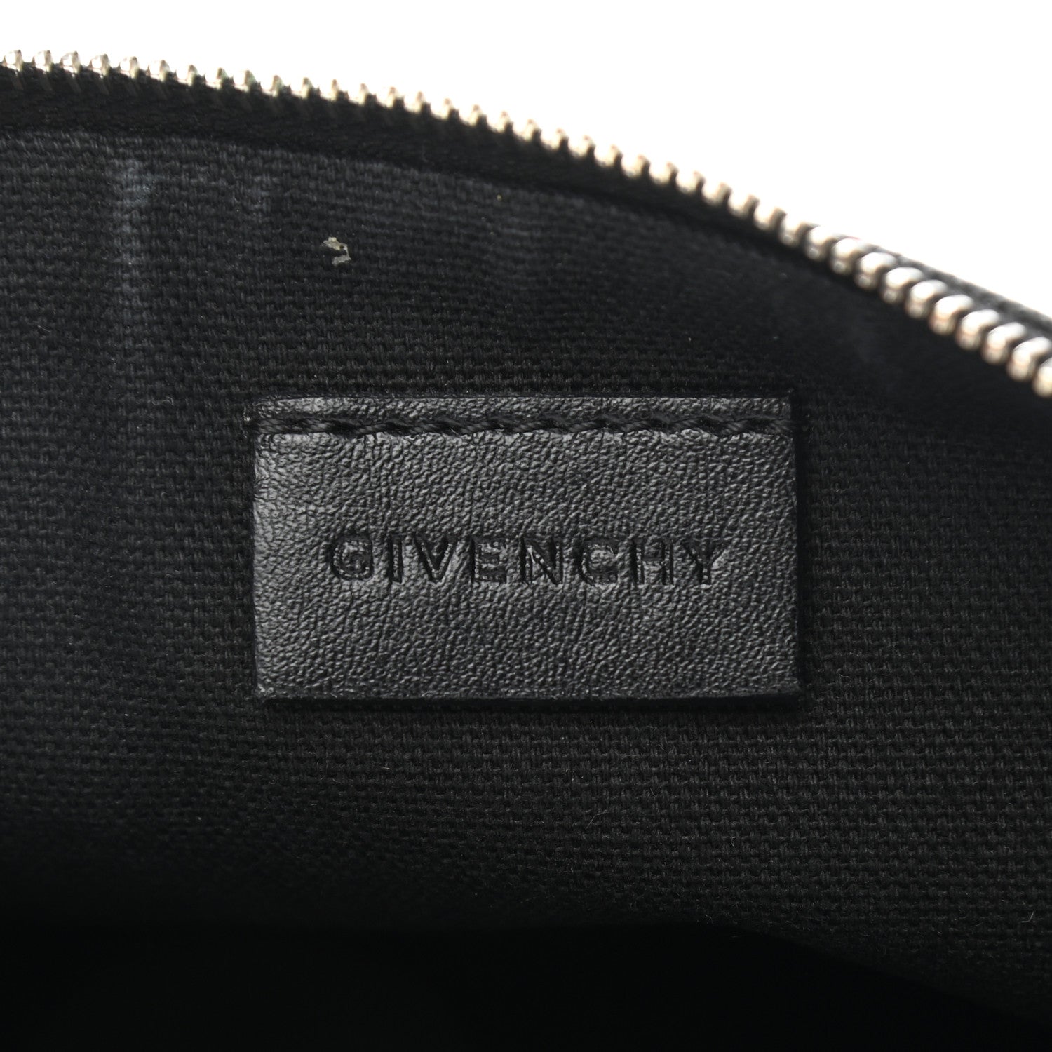 Givenchy Textured Coated Canvas Rottweiler Print Small Cosmetic Pouch Black 6 of 10