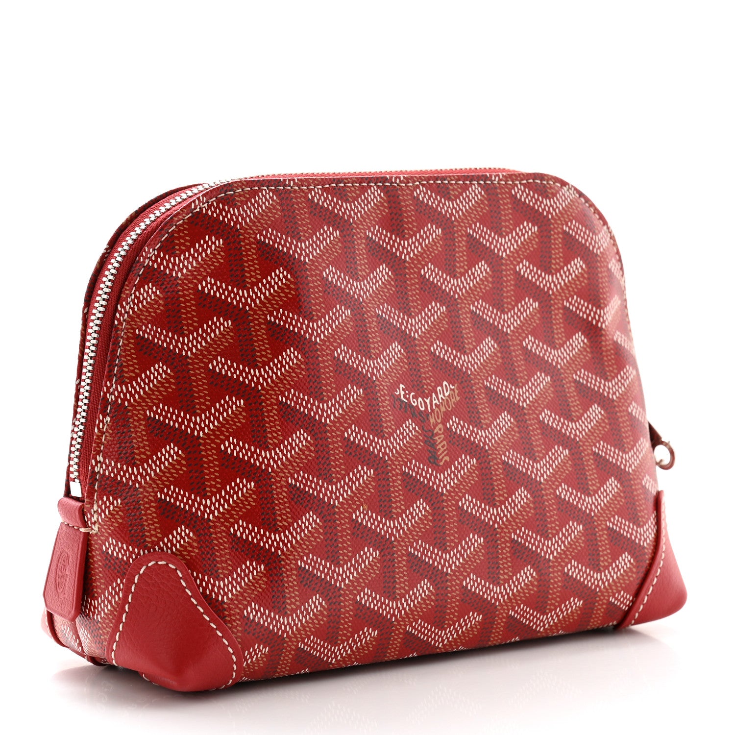 Goyard Goyardine Vendome Toiletry Pouch Red 3 of 7