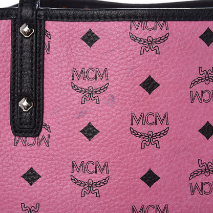 MCM Visetos Medium Liz Reversible Shopper Tote Pink 10 of 18