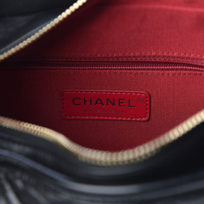 Chanel Aged Calfskin Quilted Small Gabrielle Hobo Black 6 of 10