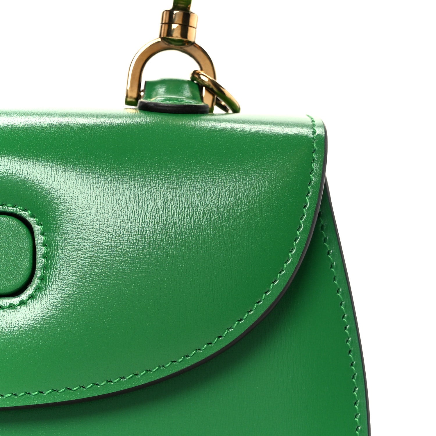 Gucci Boarded Dyana Lux Calfskin Web Small Bamboo 1947 Top Handle