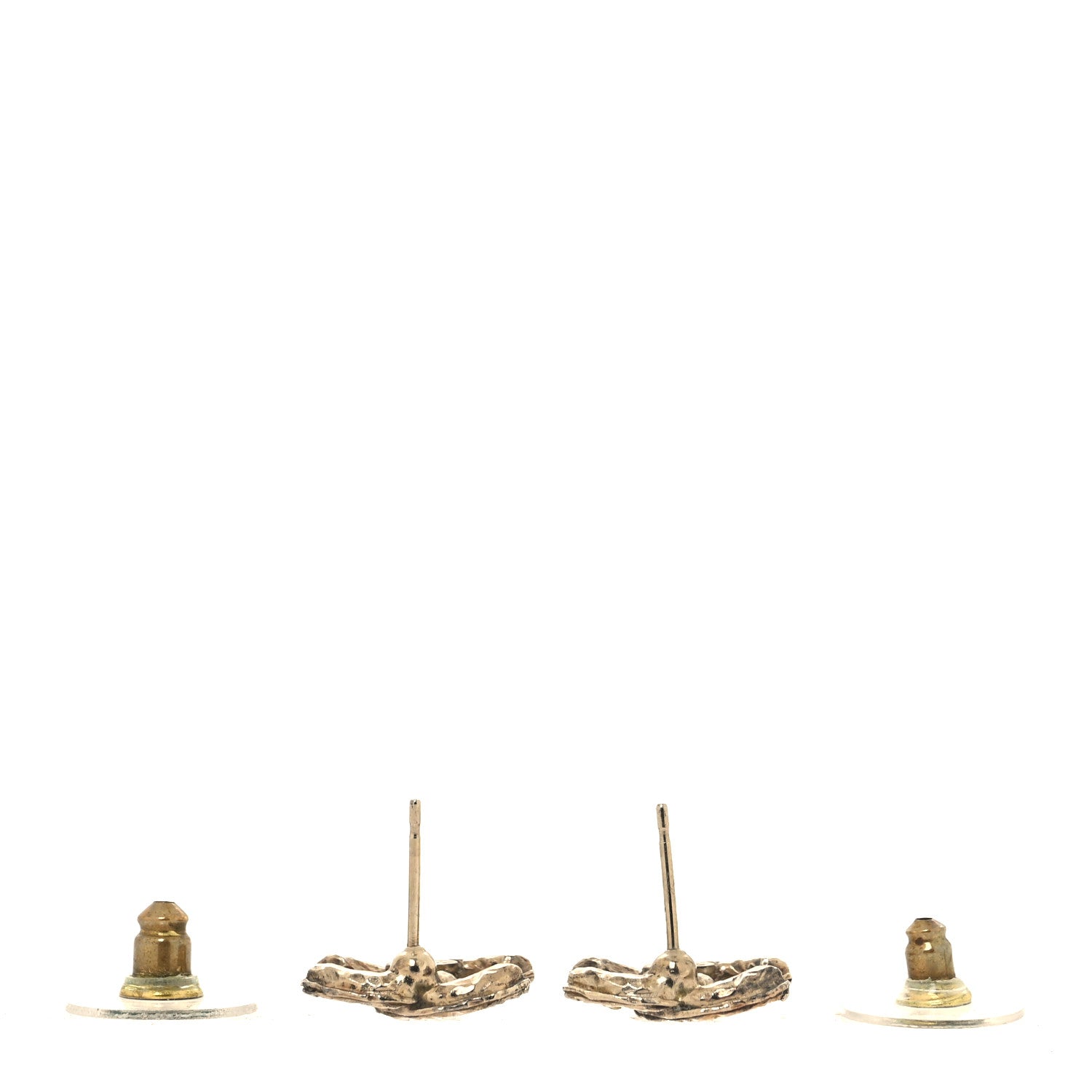 Chanel Crystal Mini Timeless CC Earrings Gold 3 of 6