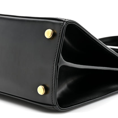 Salvatore Ferragamo Brushed Off Calfskin Small Iconic Top Handle Black 8 of 11