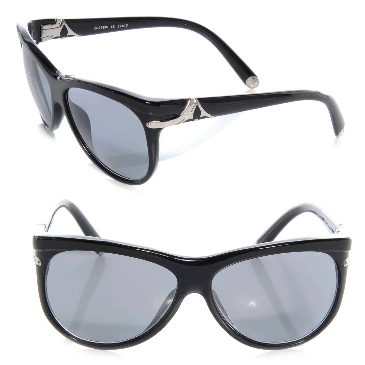 Acetate Dahlia Carre Sunglasses Black
