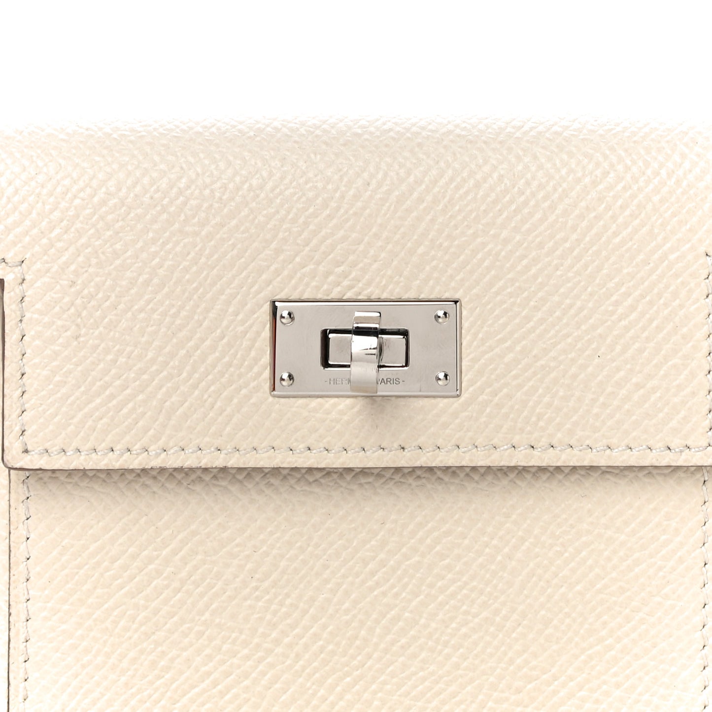 Epsom Kelly Pocket Compact Wallet Craie