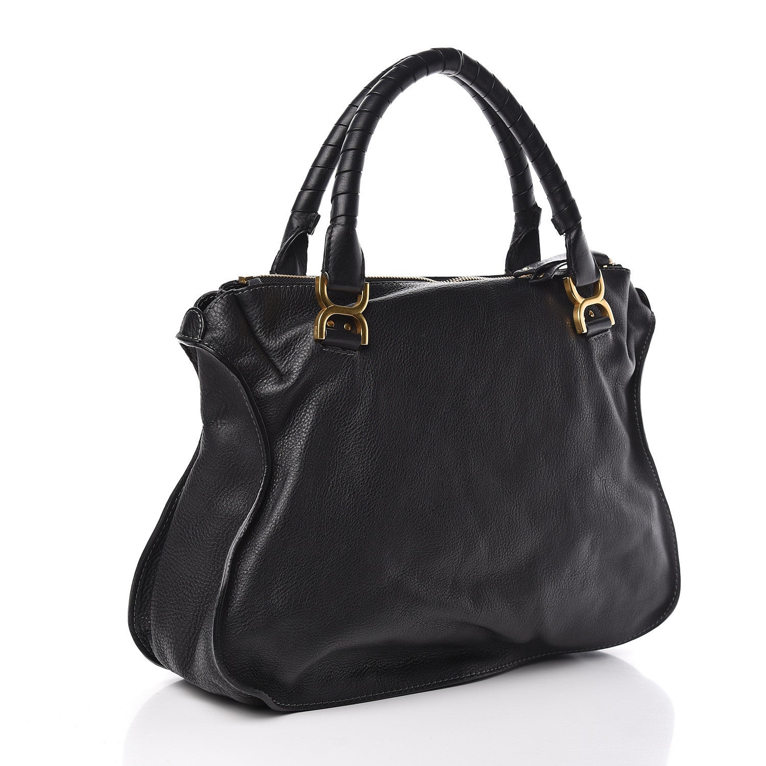 Chloe Calfskin Large Marcie Satchel Black 3 of 14