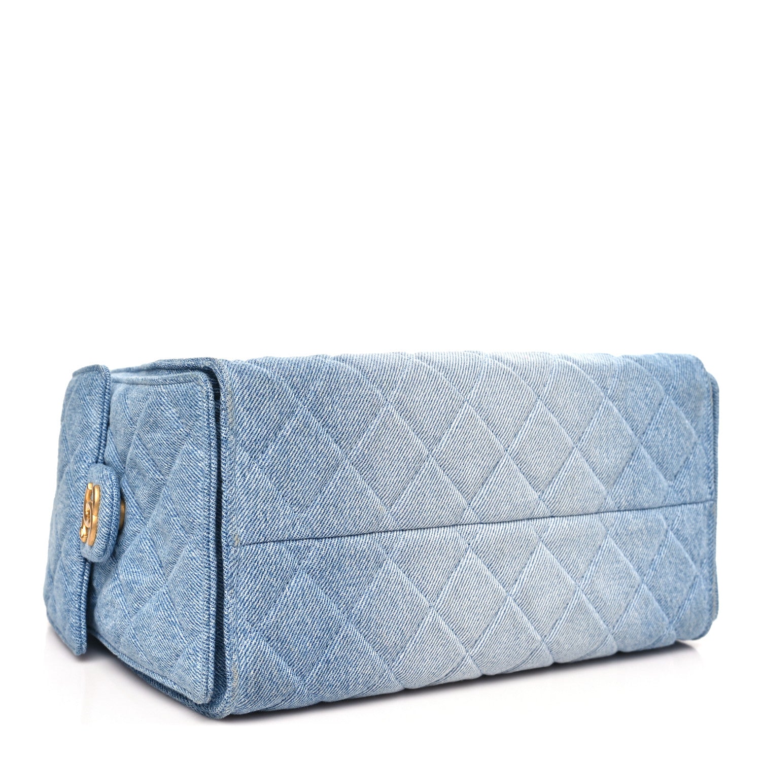 Chanel Washed Denim Quilted Small Chanel 25 Handbag Blue 4 of 10