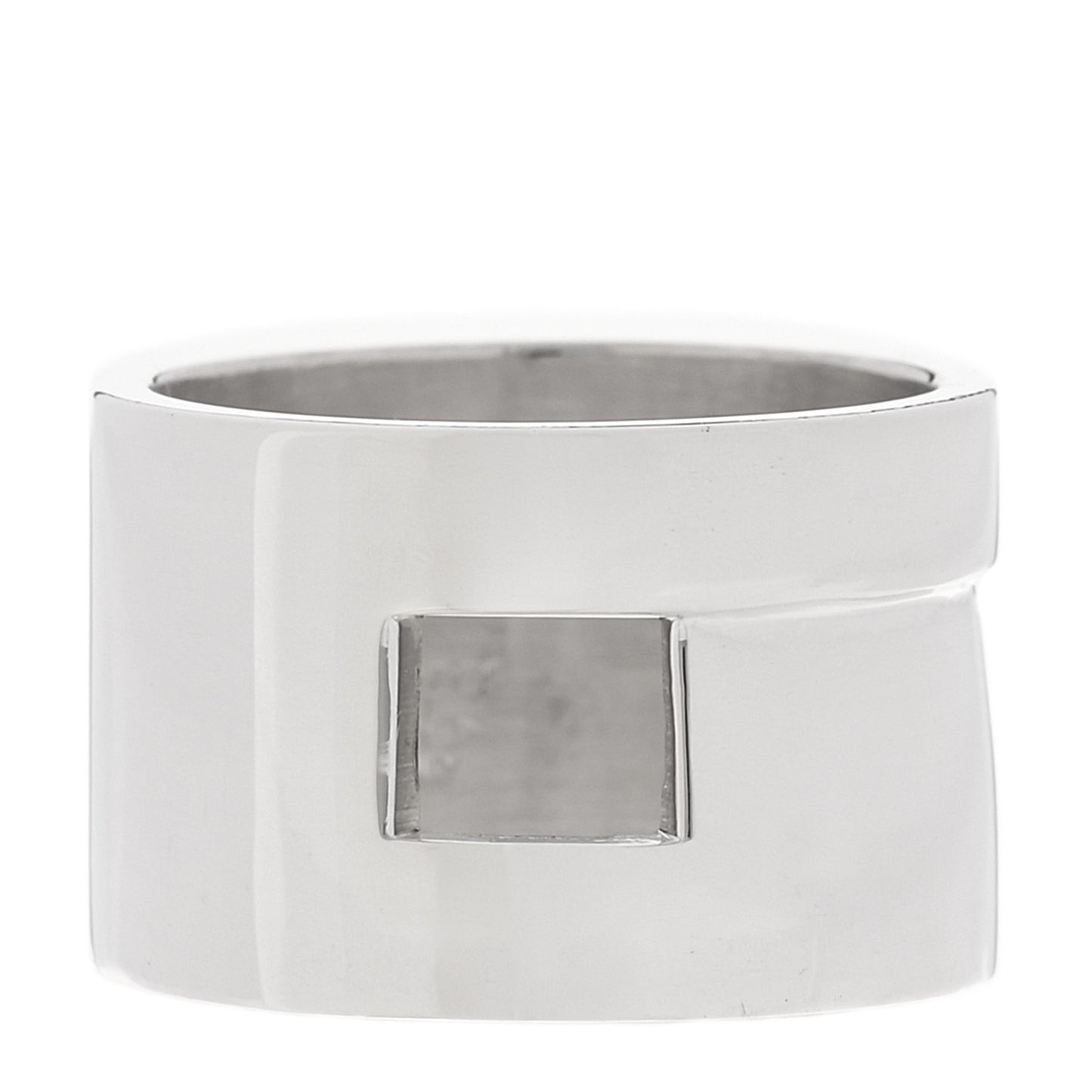 Sterling Silver Square Cutout Ring 54 7