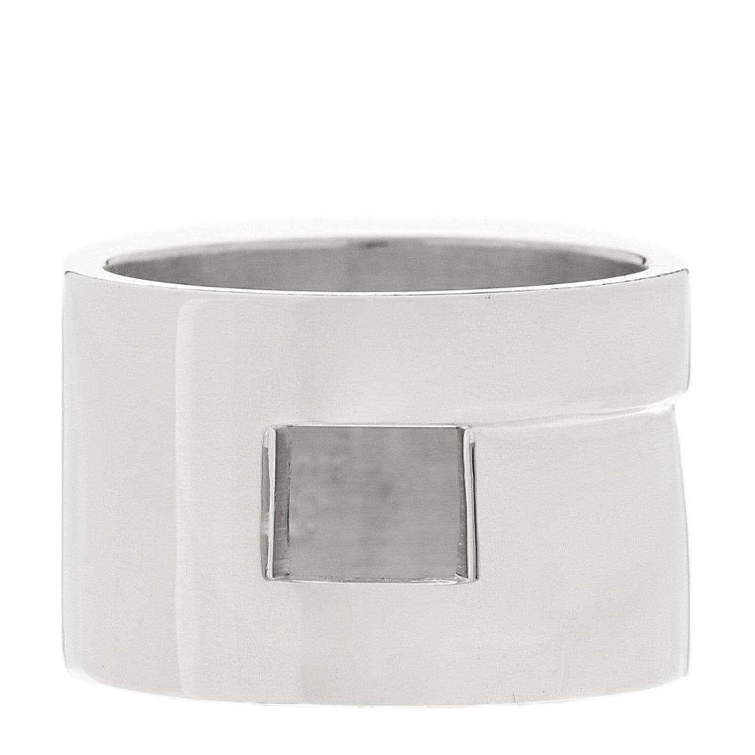 Gucci Sterling Silver Square Cutout Ring 54 7 1 of 4