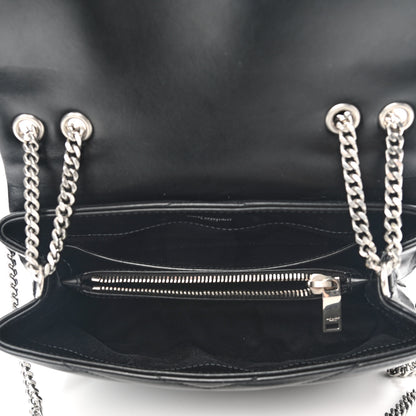 Saint Laurent Calfskin Y Quilted Monogram Small Loulou Chain Satchel Black 6 of 10
