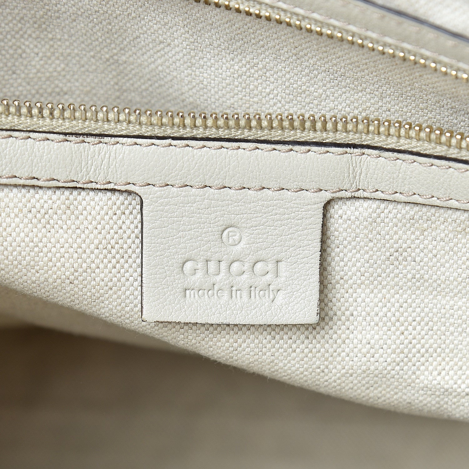 Gucci Guccissima Medium Bree Shoulder Bag Off White 5 of 15
