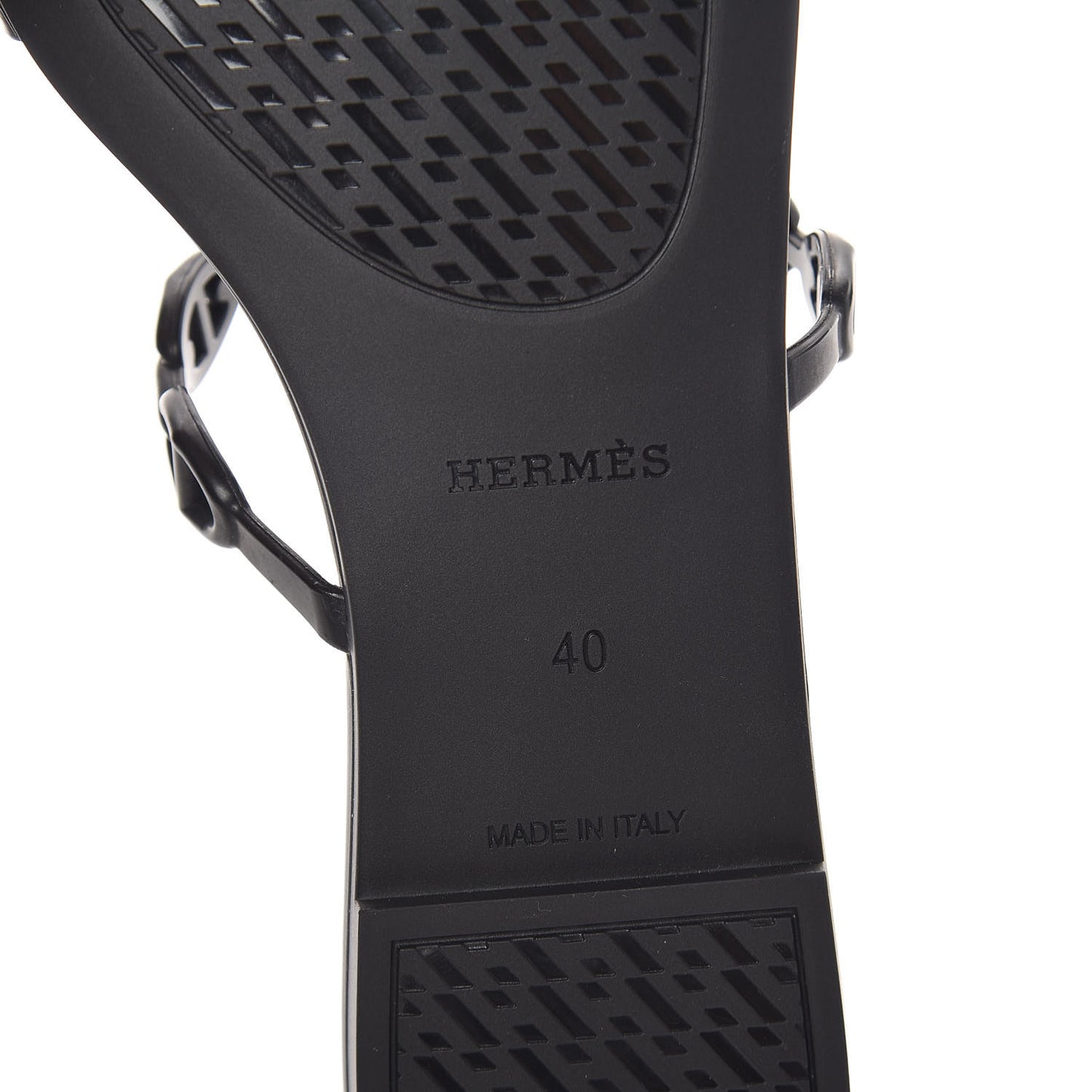 Rubber Chaine d'Ancre Rivage Sandals 40 Black