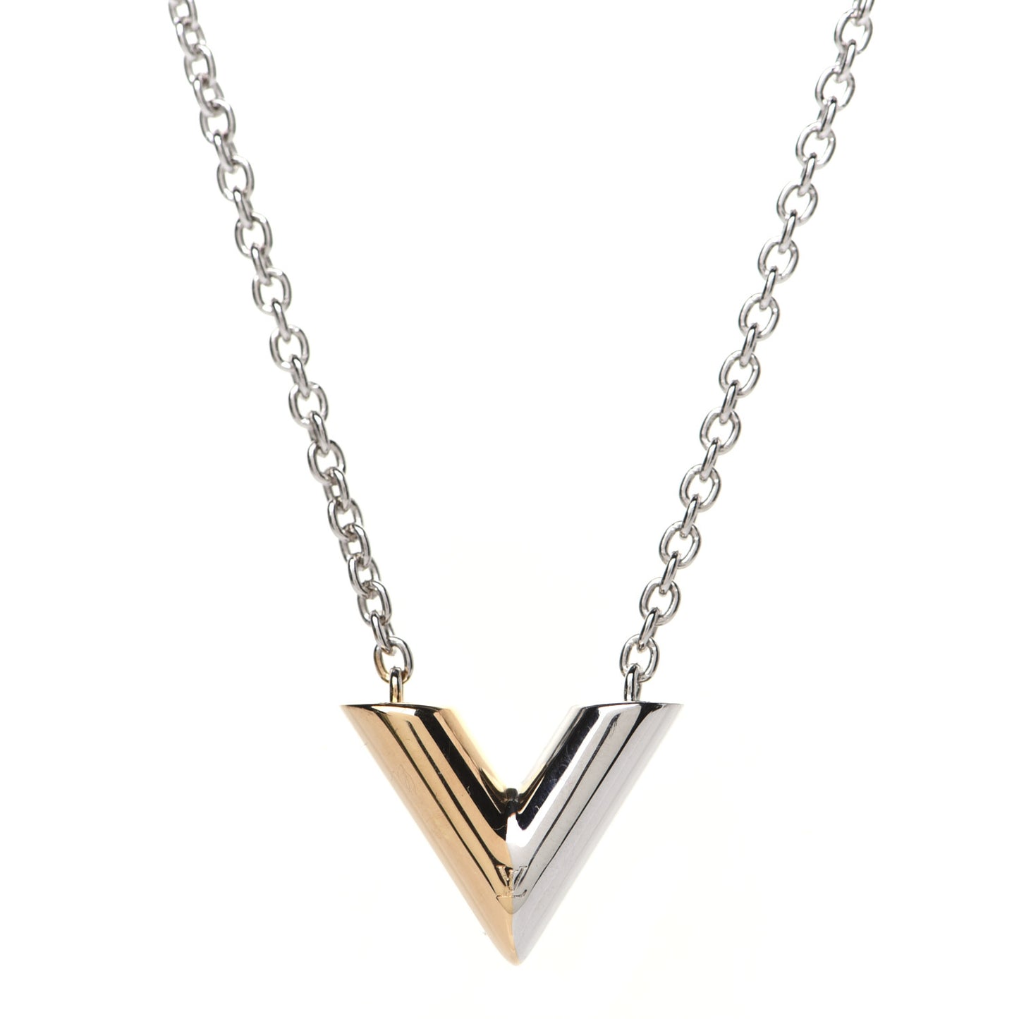 Essential V Necklace Silver