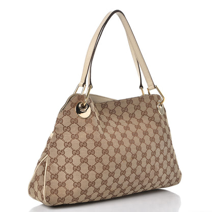 Gucci Monogram Medium Eclipse Shoulder Bag Off White 3 of 10